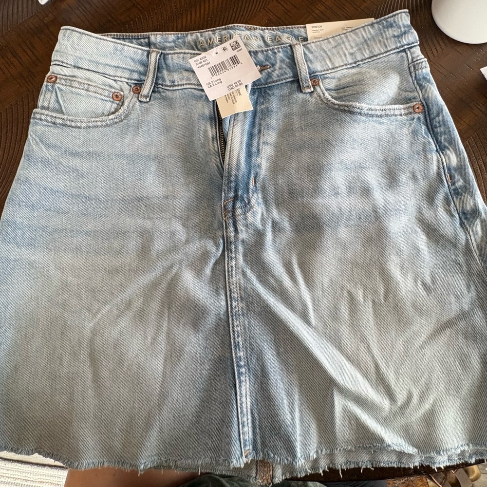 American Eagle Outfitters Light Blue Denim Skirt